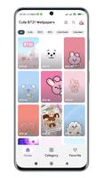 Fond d'écran mignon BT21 4K Affiche