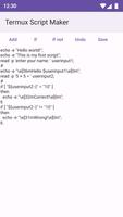 Termux Script Maker 포스터
