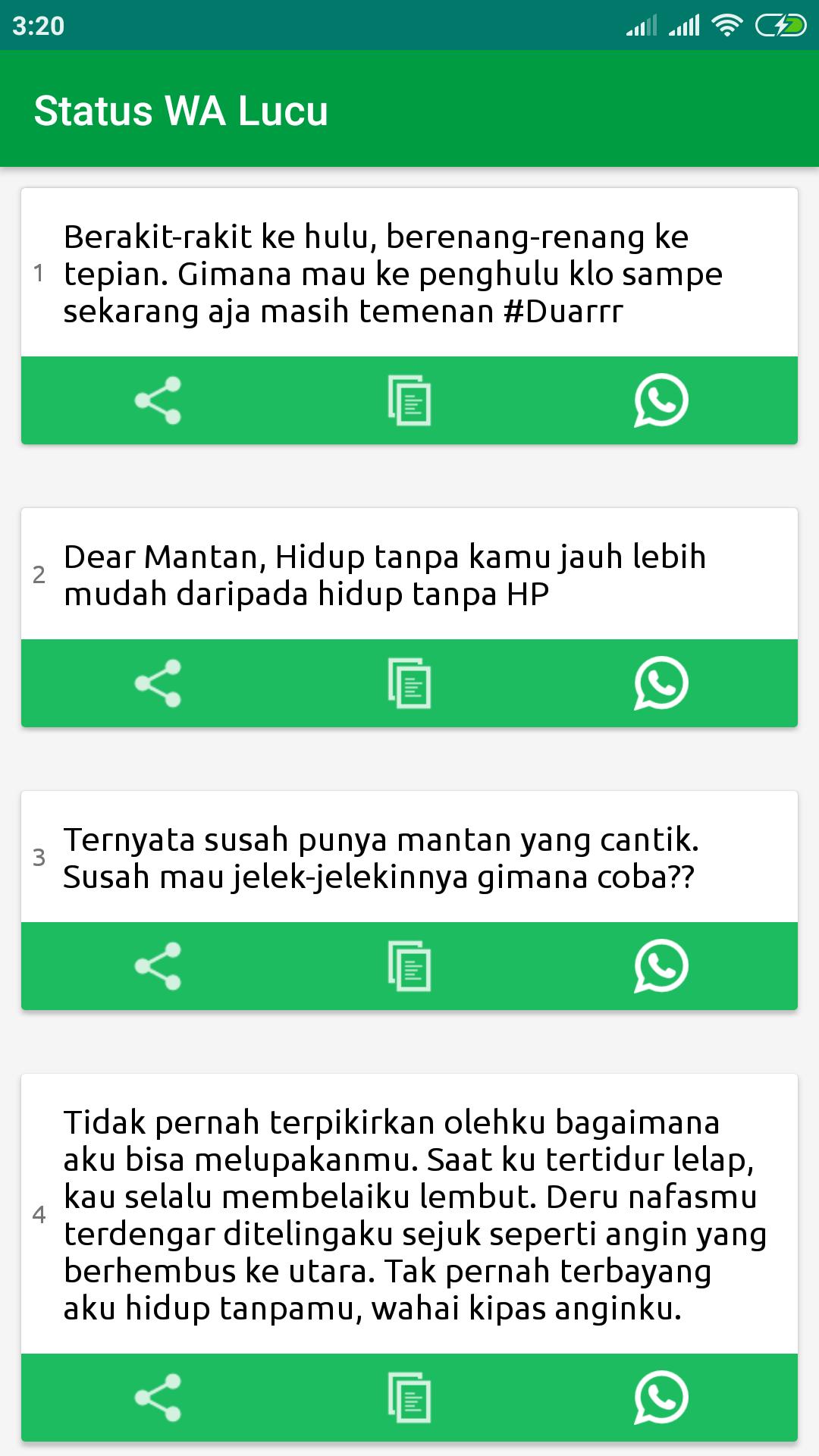 Status Wa Terbaru Lucu Gokil Keren Galau Sedih For Android Apk