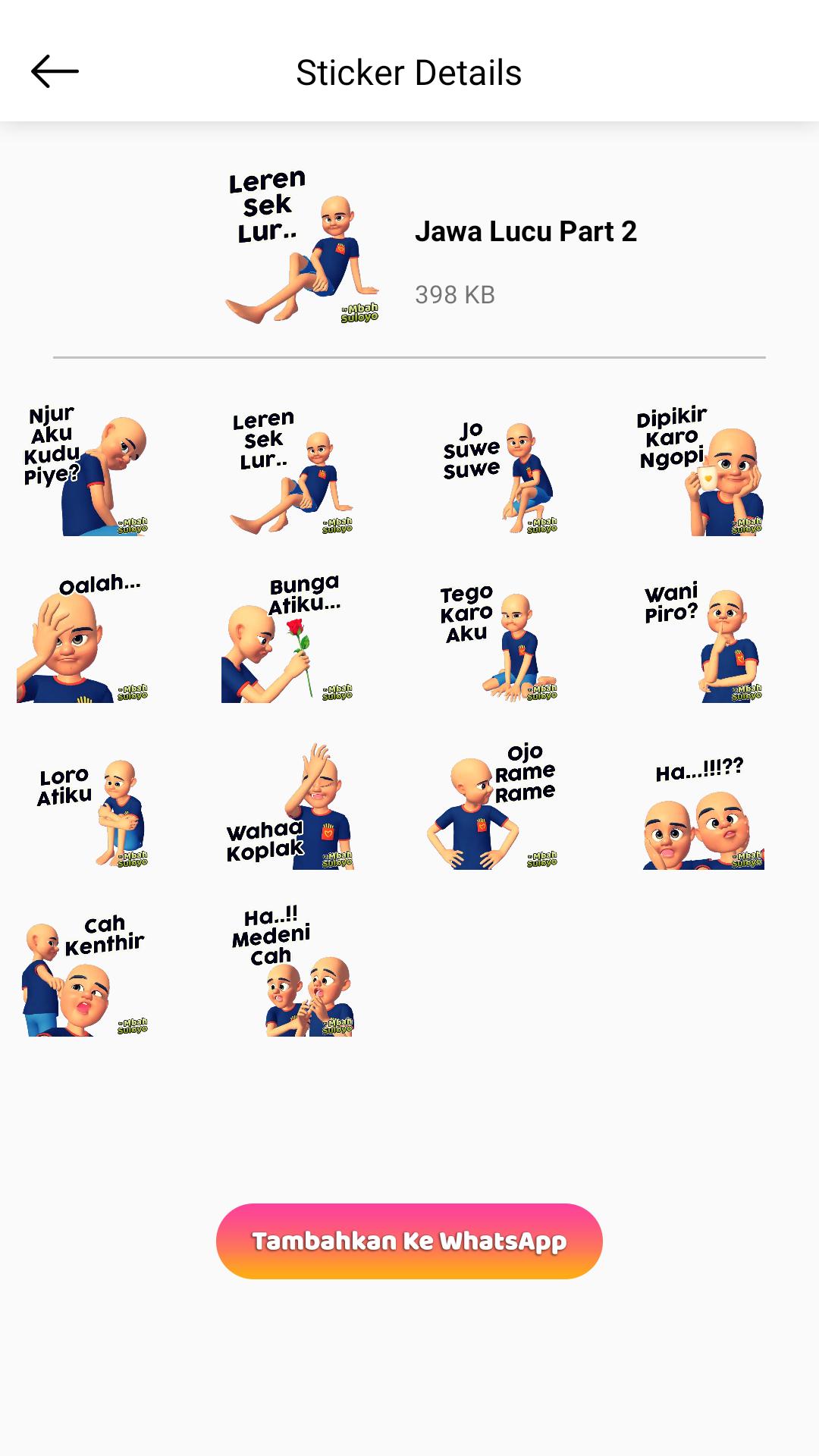 Stiker Jawa Lucu Terbaru Wastickerapps For Android Apk