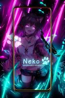Neko-Poi Wallpaper Anime 4K captura de pantalla 1