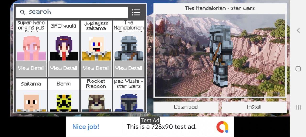 Minecraft 3D Skin APK for Android Download