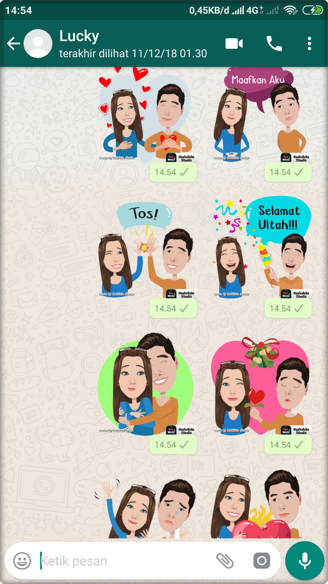 25 Trend Stiker  Wa  Romantis Apk Terbaru Stikjemboy