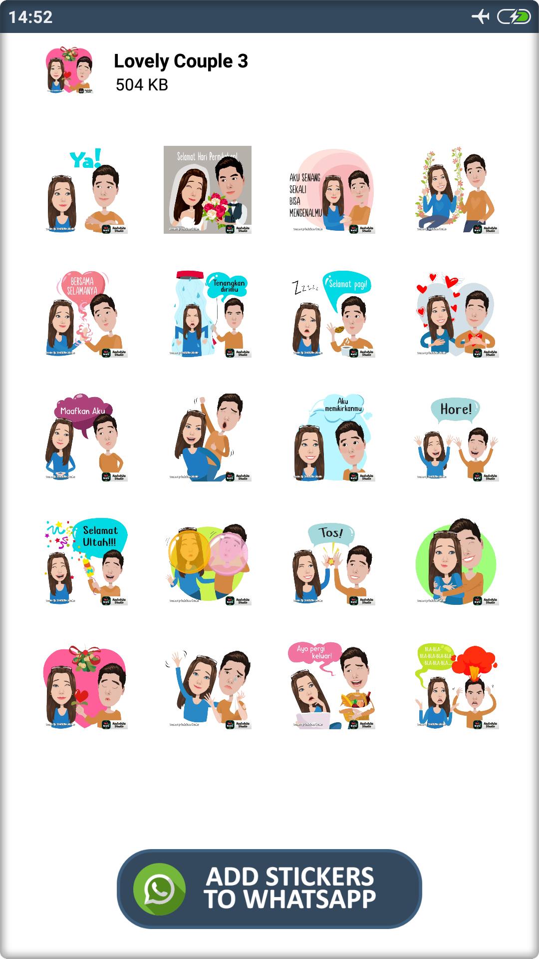 Stiker Pasangan Romantis Wastickerapps For Android Apk Download