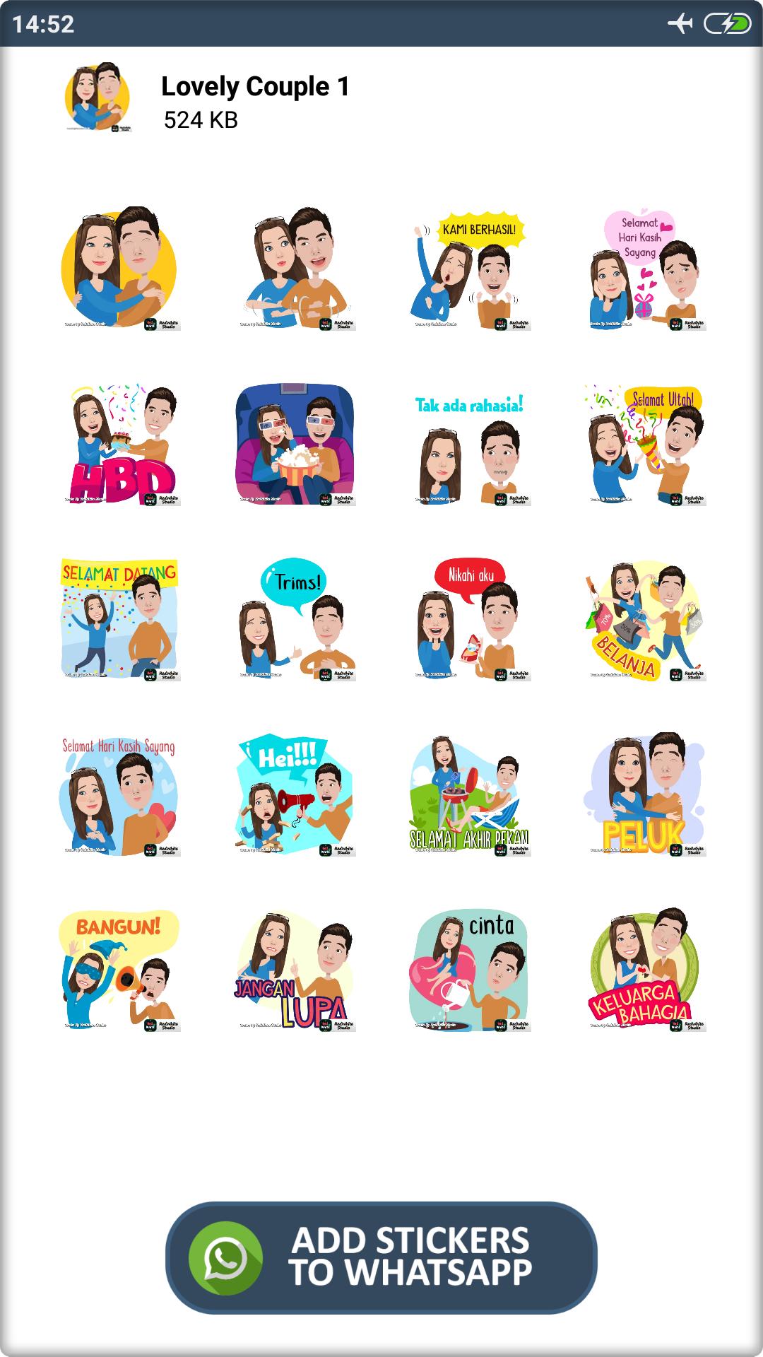 Stiker Pasangan Romantis Wastickerapps For Android Apk Download