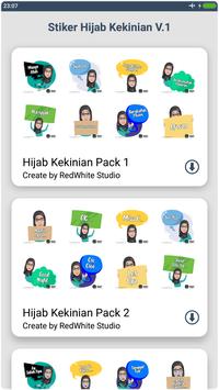 Stiker Muslimah Hijab WAStickerApps screenshot 1
