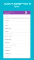 Geography Dictionary Plakat