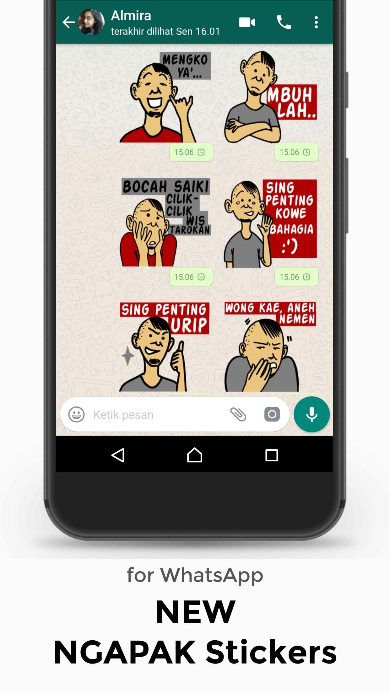 Ngapak Stiker Lucu Whatsapp For Android Apk Download