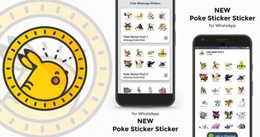 Poke Stickers WAStickerApps Plakat