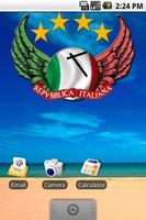Italy Clock Widget Affiche