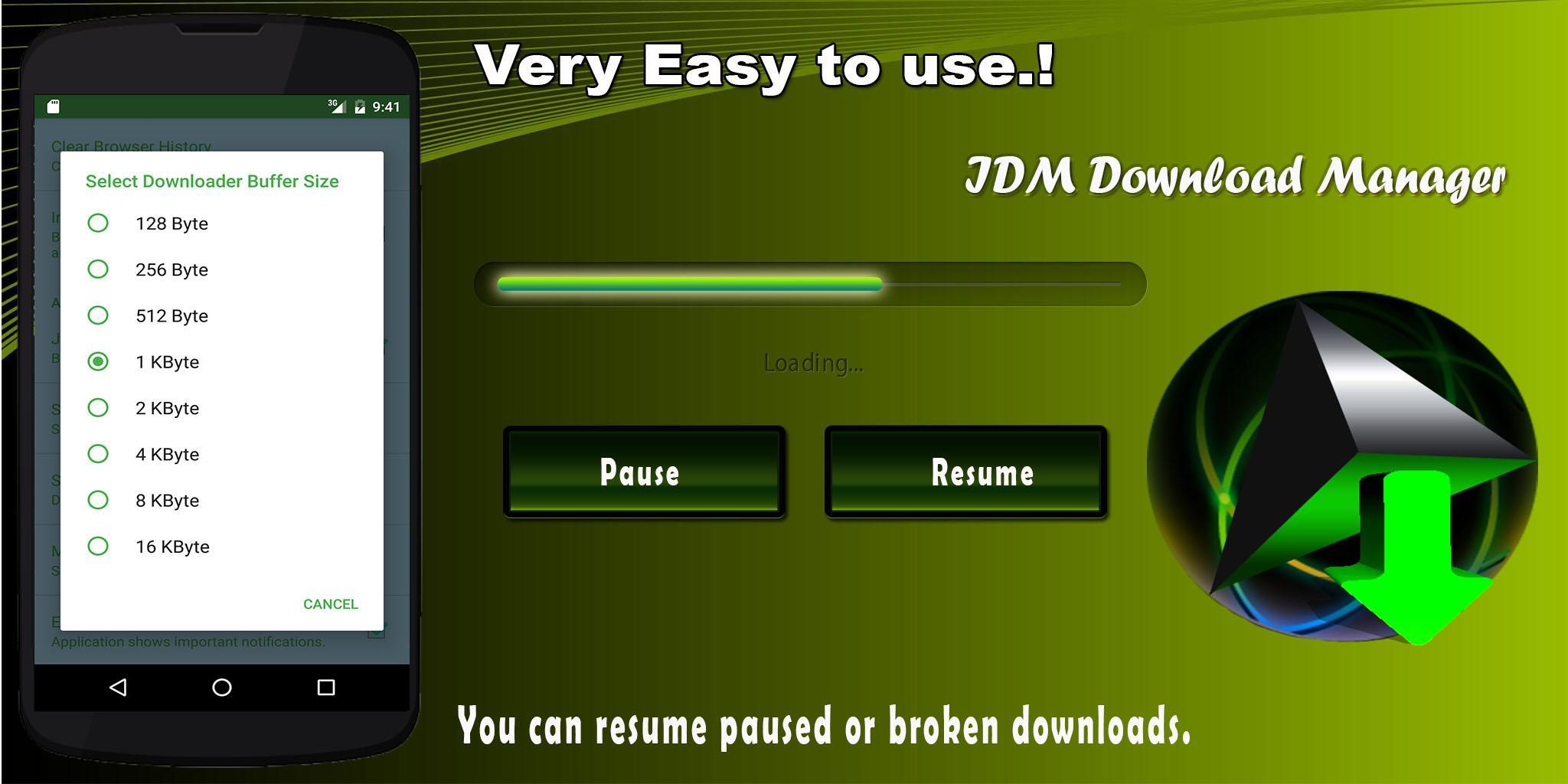 idm download manager apk for android