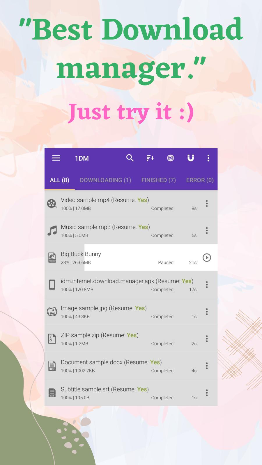 1DM APK Download for Android - Latest Version