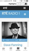 RTÉ Radio 1 captura de pantalla 1