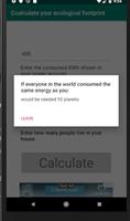 Ecological footprint Screenshot 1