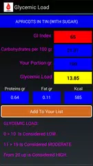 GI and glycemic load Lite APK download