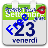 SpeakTime glass widget free