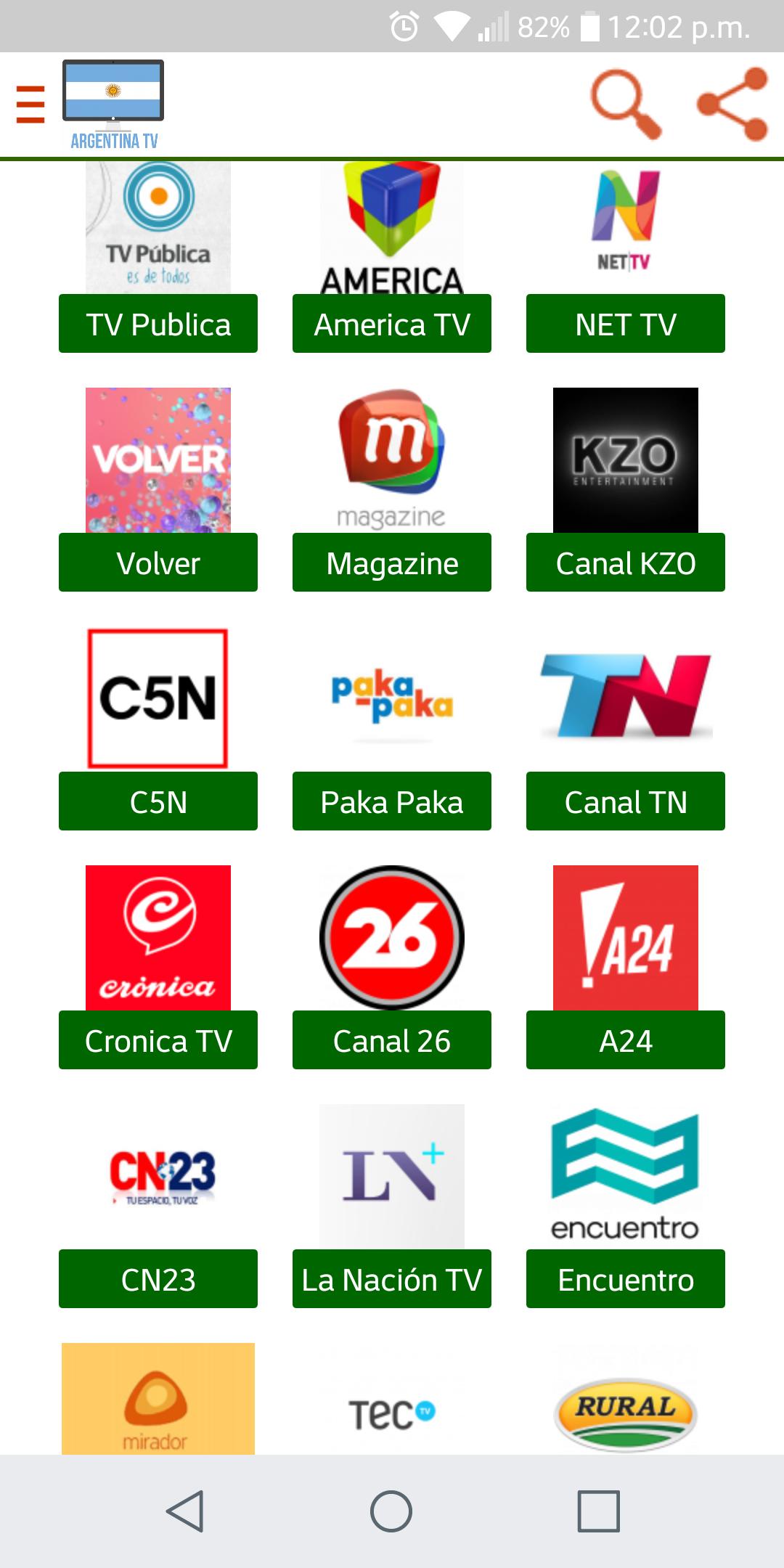 TV Argentina Señal TV Abierta für Android - APK herunterladen