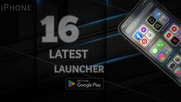 iPhone 16 launcher & wallpaper الملصق