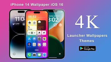 iPhone 14 Wallpaper iOS 16 Cartaz