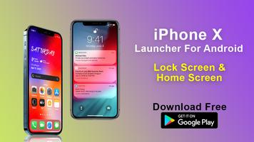 iPhone X Launcher for Android ポスター