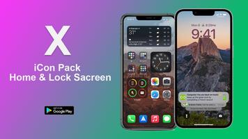 برنامه‌نما iPhone X Launcher Pro عکس از صفحه