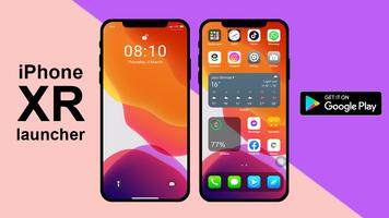 iPhone XR launcher for Android poster