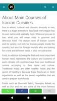 1 Schermata Iranian Cuisines