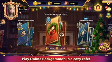 Cafe Backgammon: Board Game Affiche