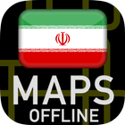 🌏 GPS Maps of Iran: Offline Map icône