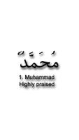 99 Names of Prophet Muhammad plakat