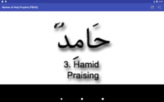 برنامه‌نما 99 Names of Prophet Muhammad عکس از صفحه