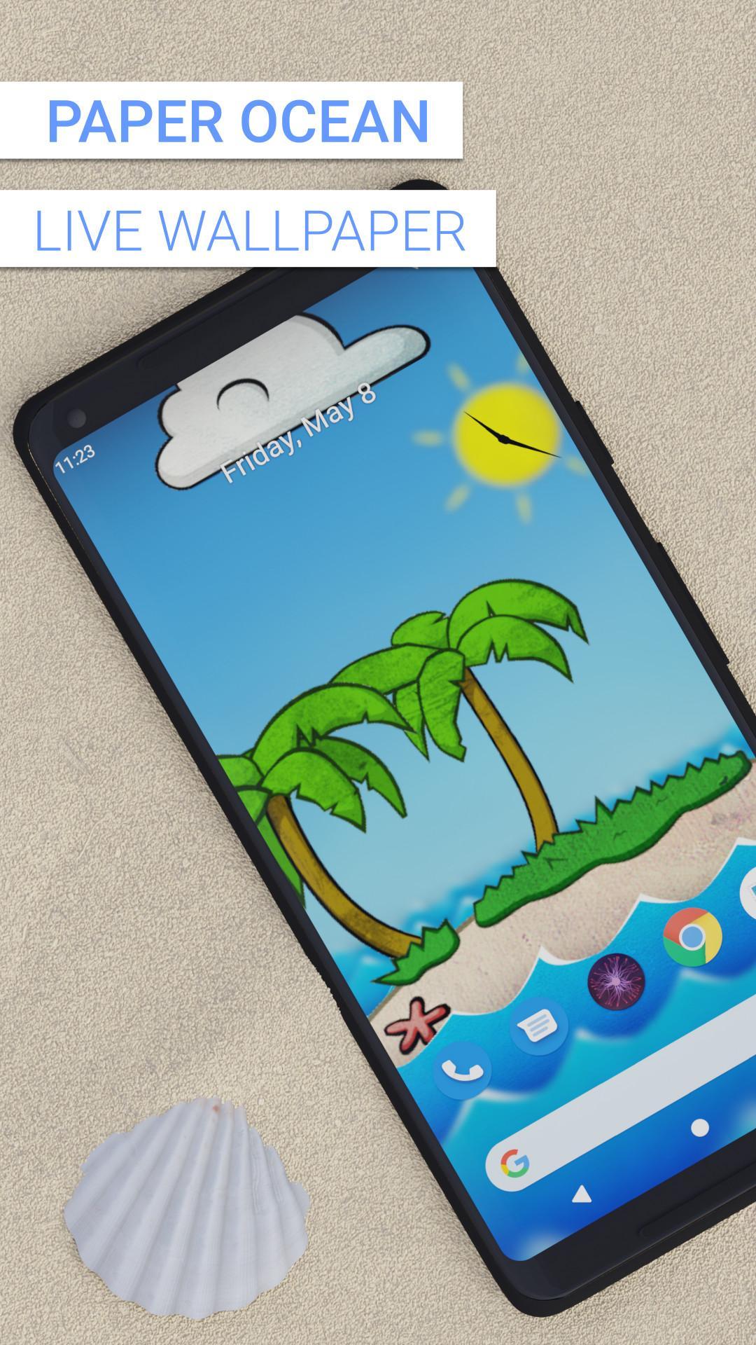 Paper Ocean Live Wallpaper Latest Version  for Android