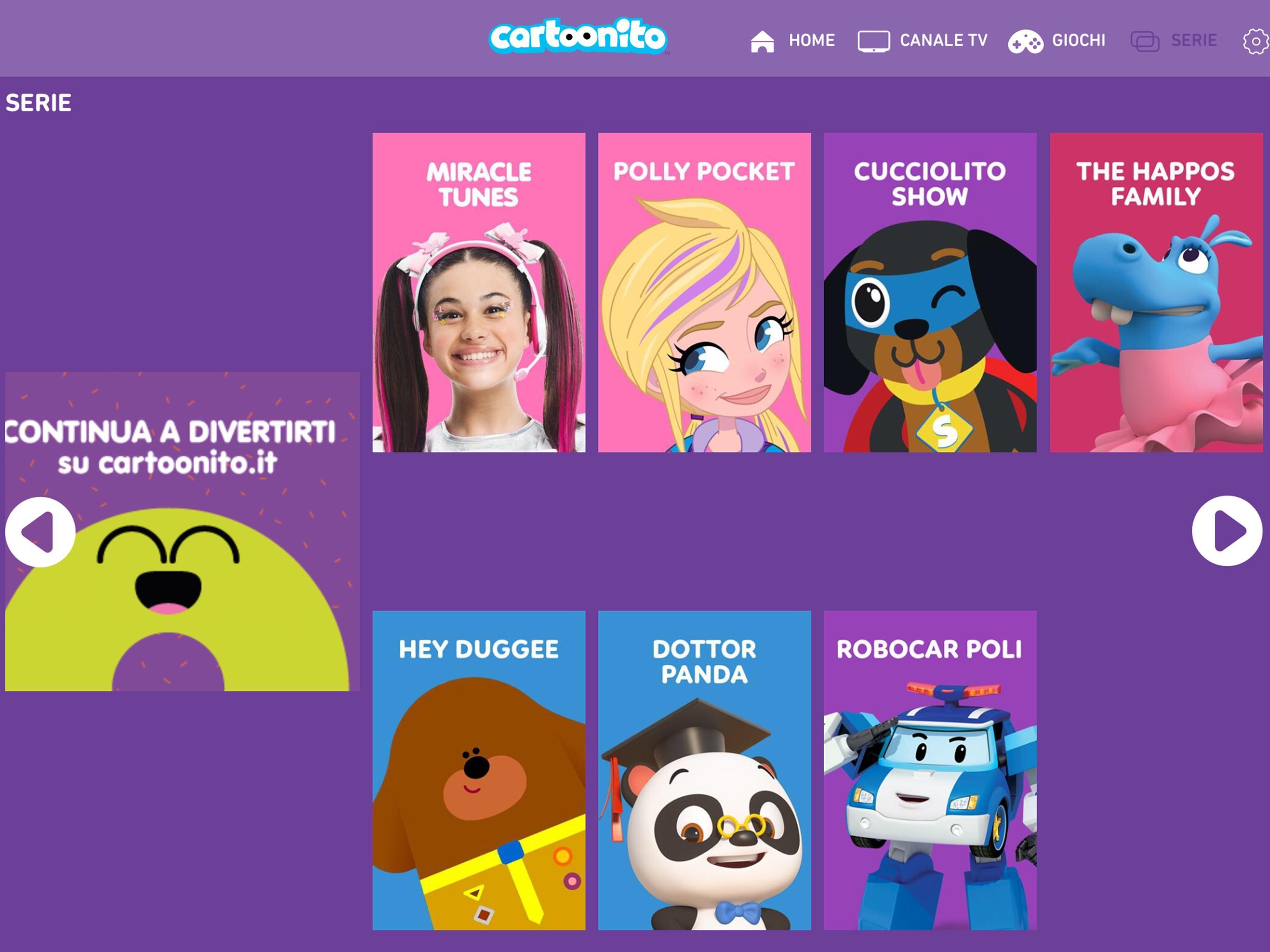 APPLICAZIONE CARTOONITO SCARICARE