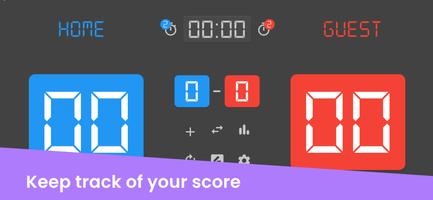 Volleyball scoreboard poster