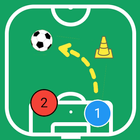 Tablero táctico - Fútbol icono