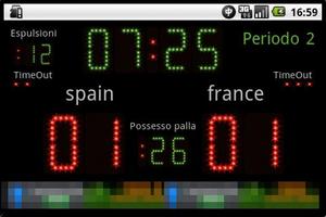 برنامه‌نما Scoreboard Waterpolo ++ عکس از صفحه