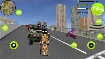 Army Stickman US Rope Hero cou الملصق