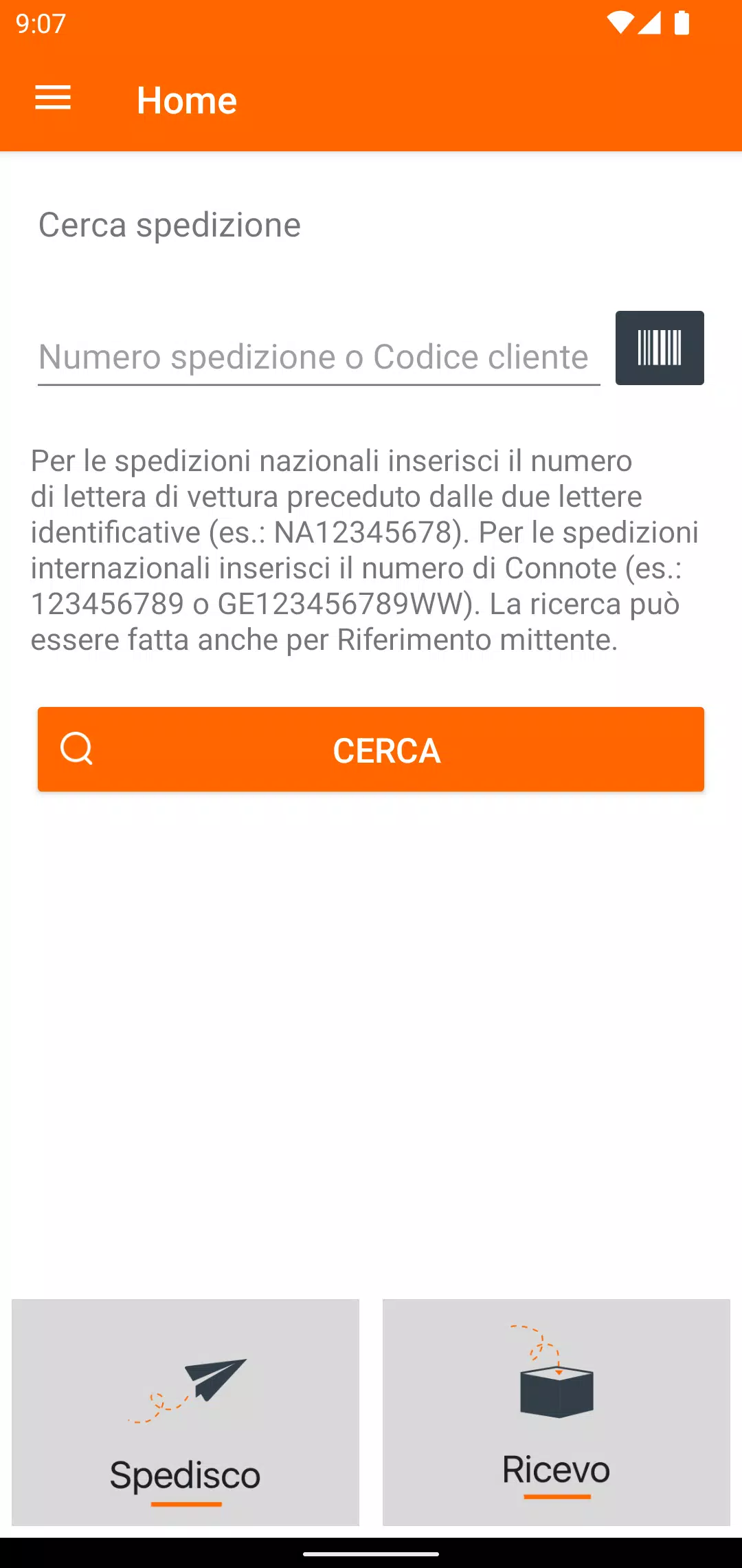 Cerca la lettera o