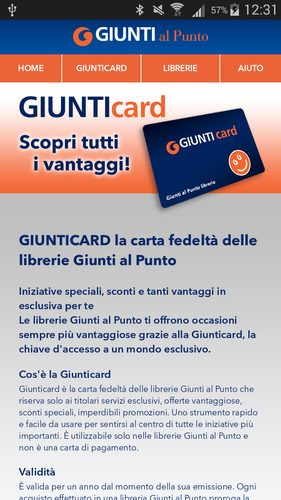 APP GIUNTICARD SCARICARE