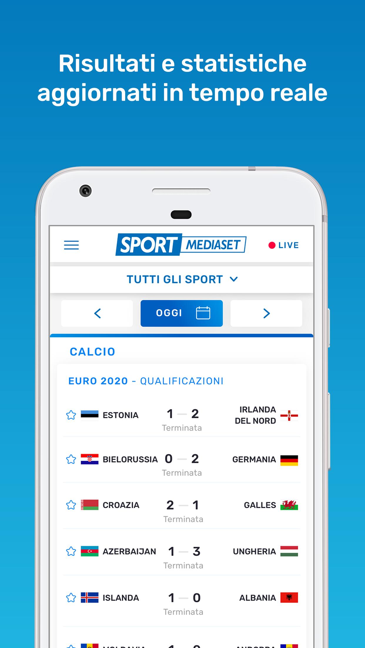 SCARICA APP SPORTMEDIASET