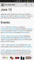 History Today - The Daily Wiki পোস্টার