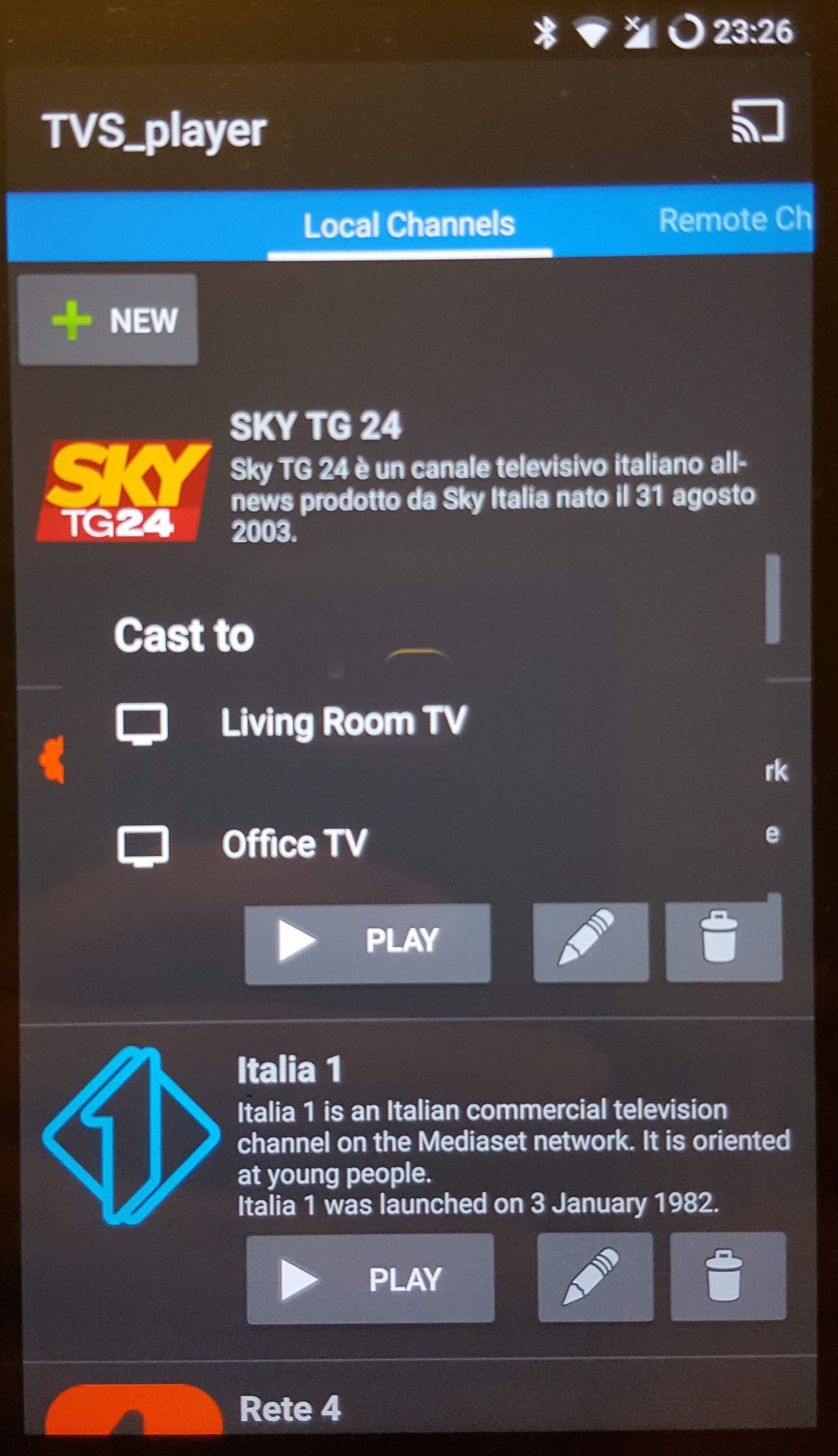 TVS player (w chromecast): organized IPTV player for Android - APK Download
