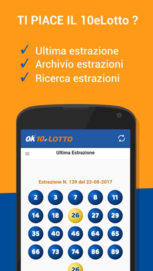 Estrazioni 10 e Lotto - 10eLot APK pour Android Télécharger