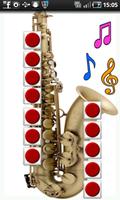 Saxophone réel Affiche