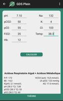 GDS Analyse des Gaz Du Sang capture d'écran 2