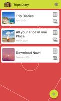 Trips Diary, Track your trips! Affiche