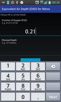 Scuba EAD Calculator Screenshot 1