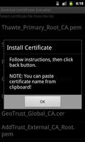 Certificate Installer تصوير الشاشة 2