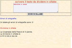 Divisione in sillabe capture d'écran 1