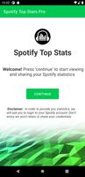 Top Stats Pro for Spotify Affiche